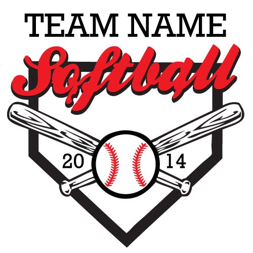 500x500 Softball Clipart Vector