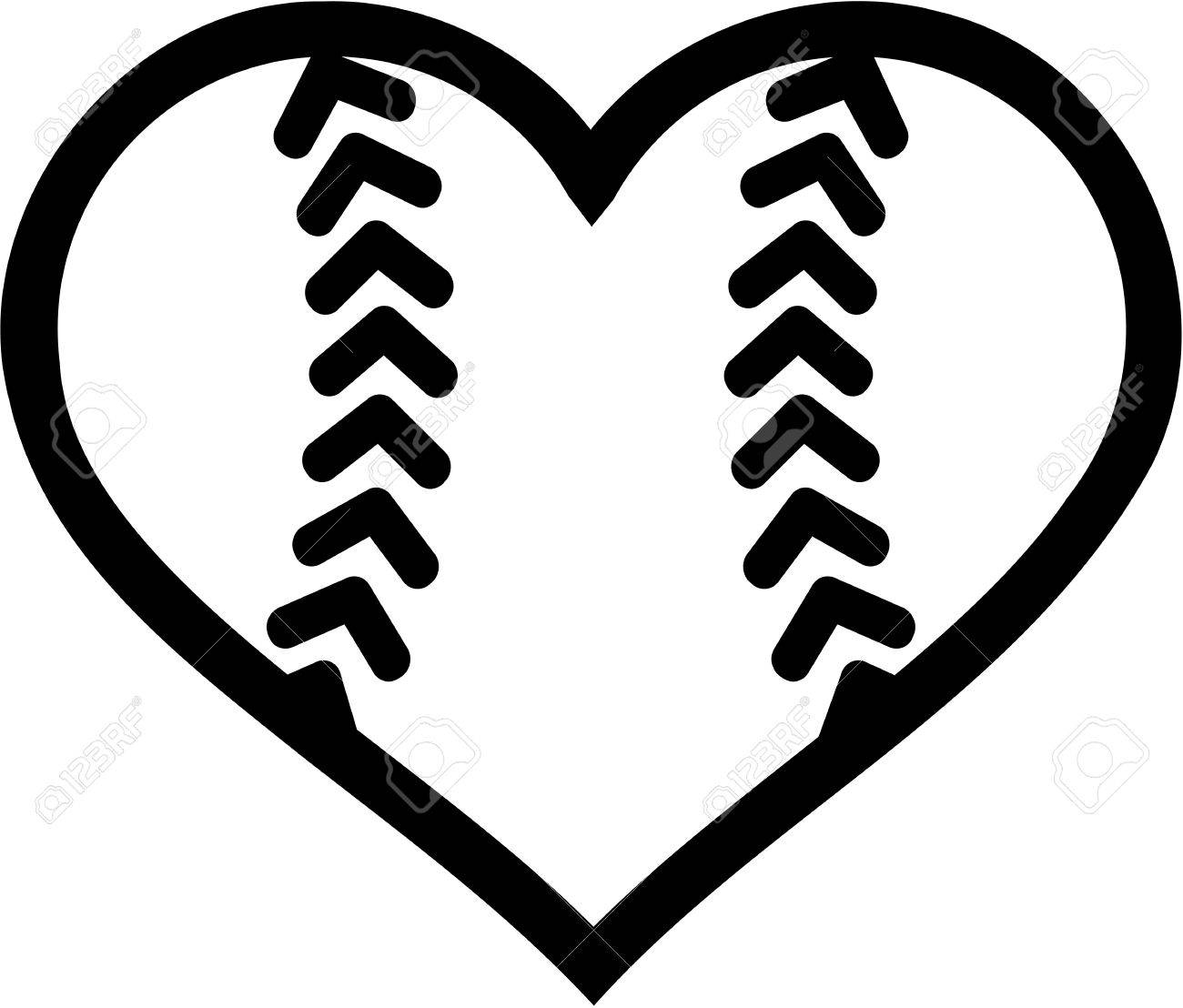 1300x1108 Softball Vector Clipart