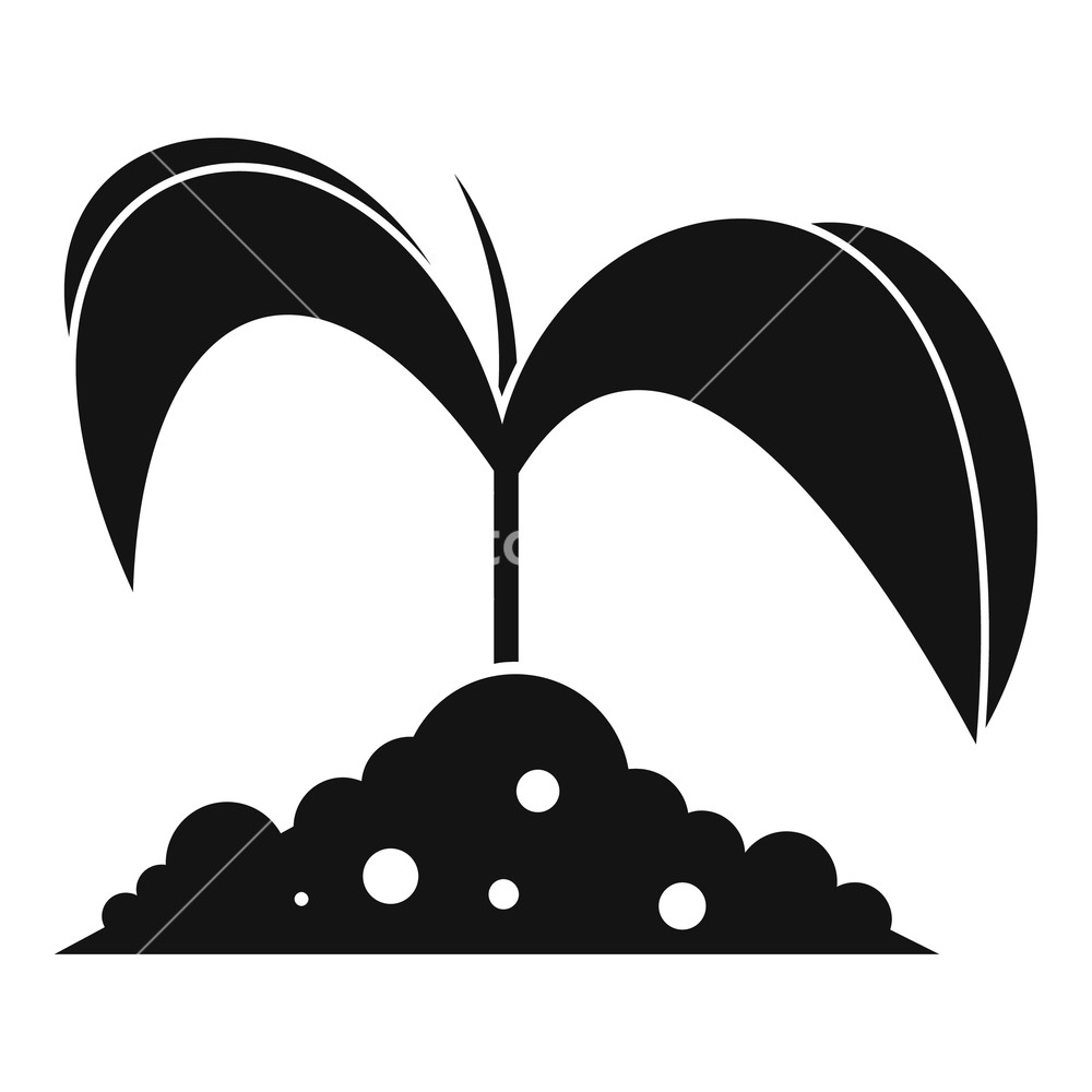 Green Seedling In Soil Icon Simple Illustration Of Green Seedling 1000x1000 Green Seedling In Soil Icon Simple Illustration Of Green Seedling