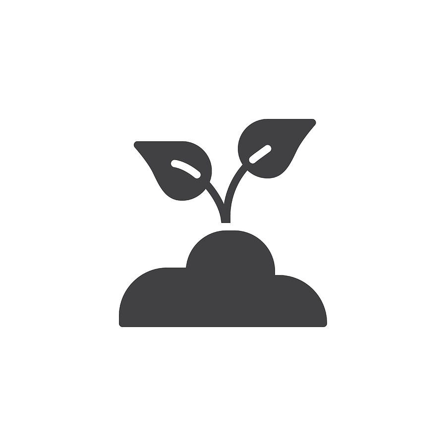 Growing Sprout In Soil Vector Icon 900x900 Growing Sprout In Soil Vector Icon