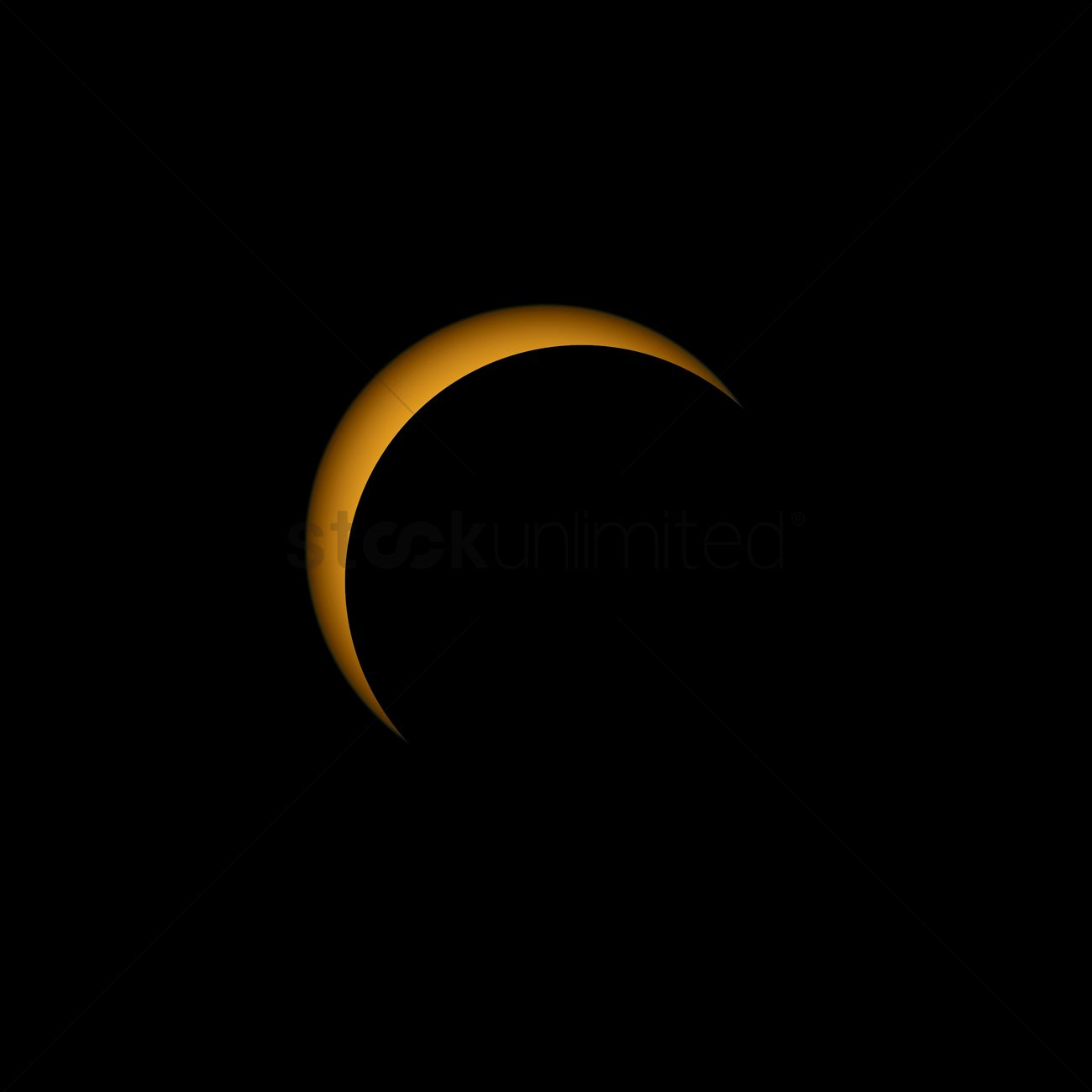 1300x1300 Solar Eclipse Vector Image