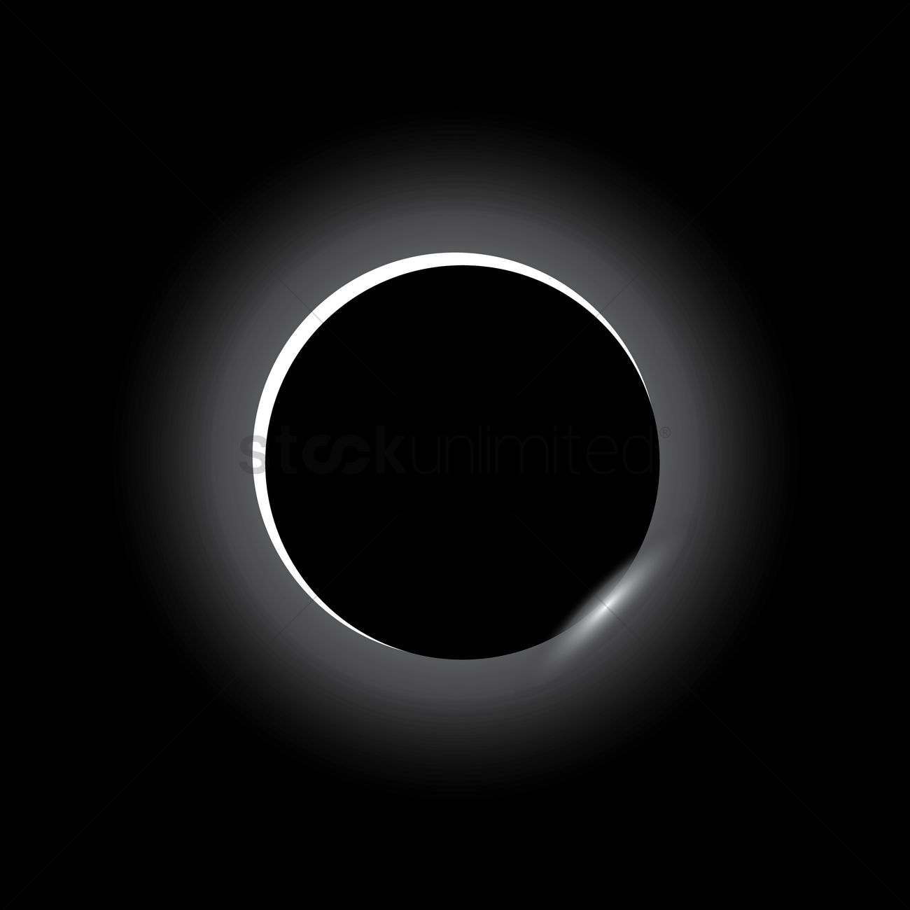 1300x1300 Solar Eclipse Vector Image