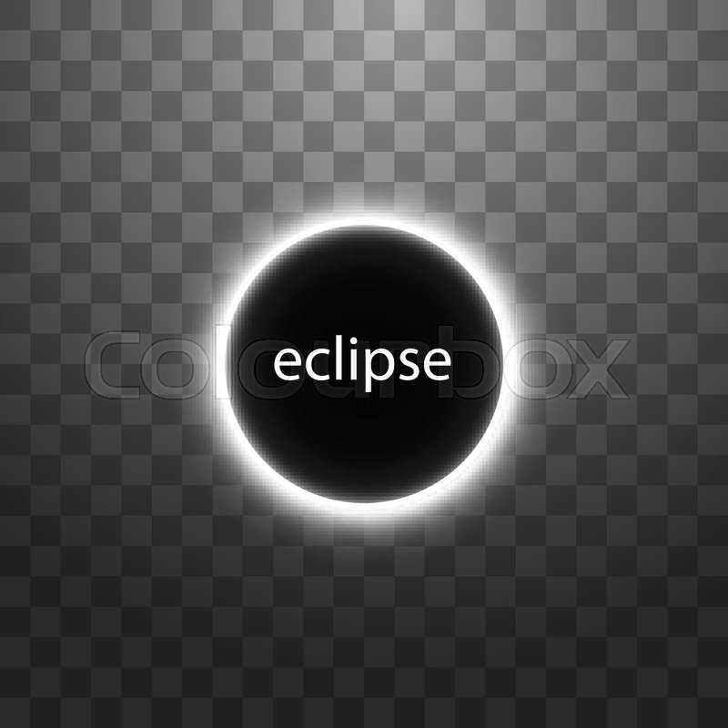 800x800 Total Solar Eclipse Vector Stock Vector Colourbox