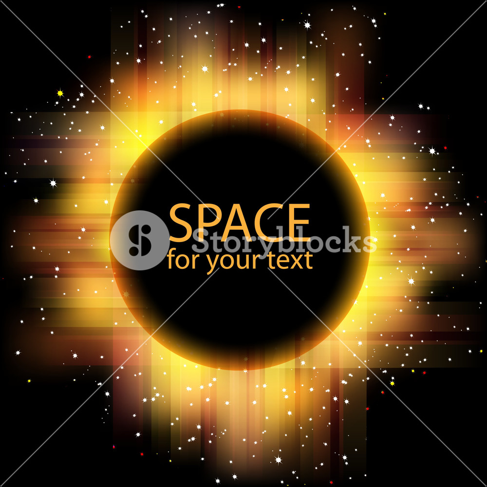 1000x1000 Vector Solar Eclipse Royalty Free Stock Image