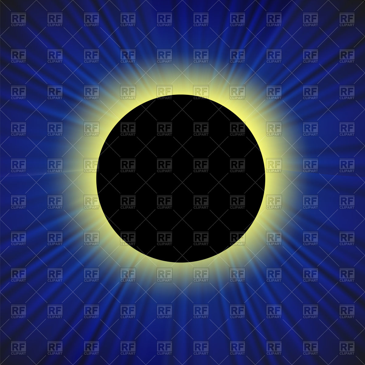 1200x1200 Full Solar Eclipse Background Vector Image Of Backgrounds