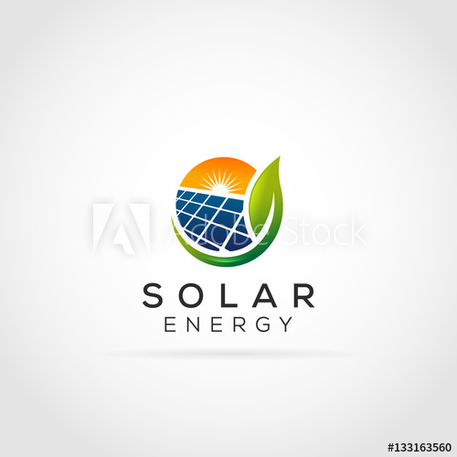 500x500 Solar Energy Vector Logo Template