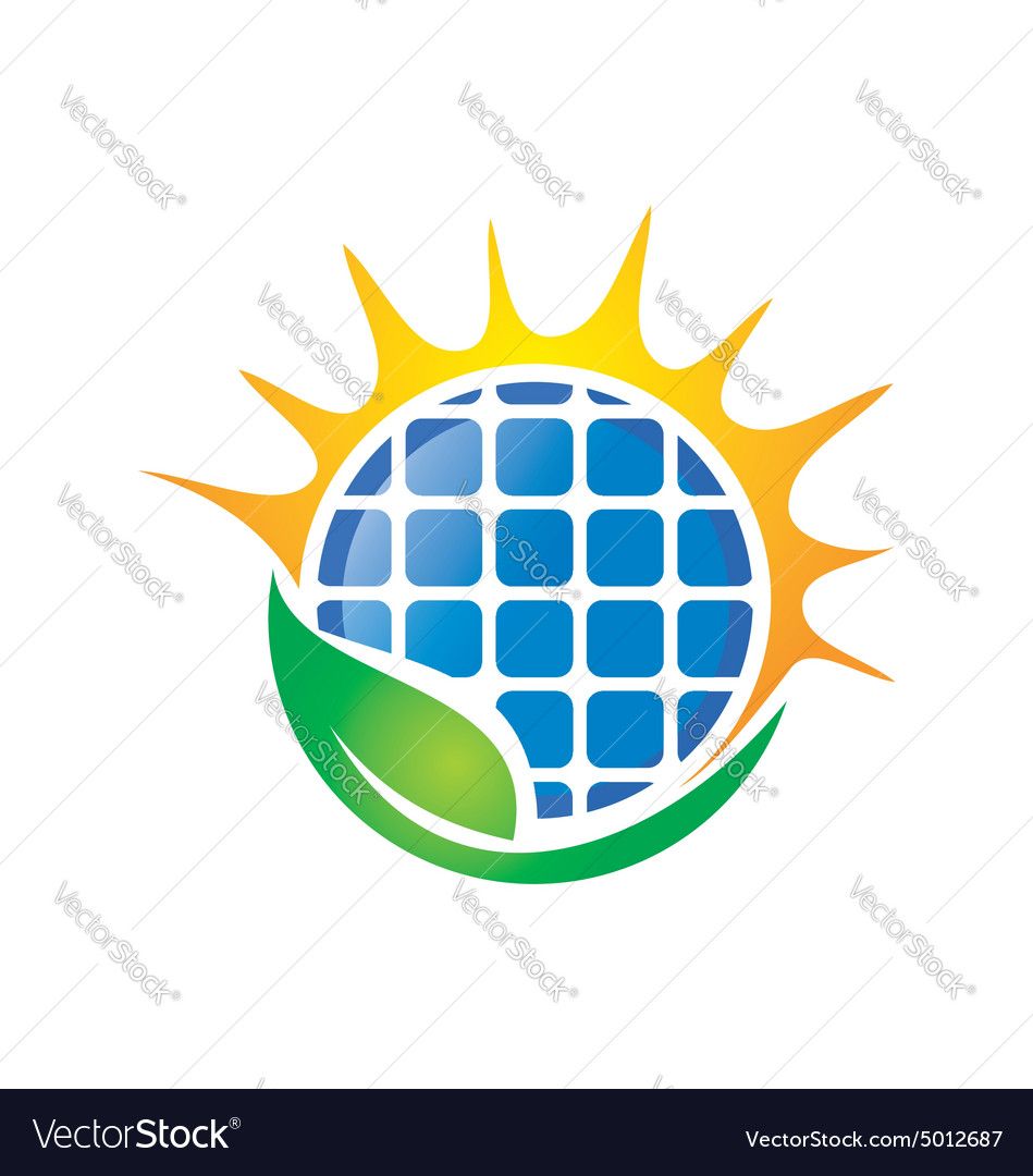 949x1080 Eco Solar Energy Logo Vector Image