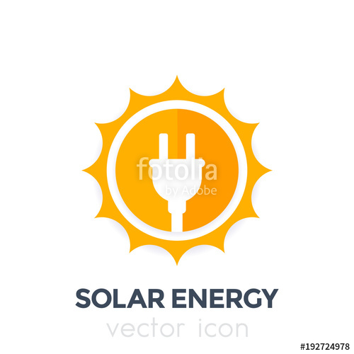 500x500 Solar Energy Vector Logo, Icon Stock Image And Royalty Free