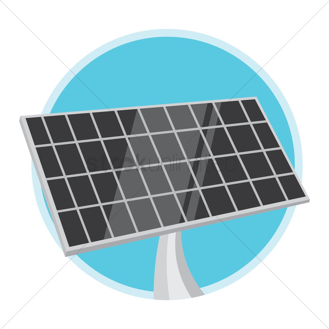 1300x1300 Solar Panel Vector Image