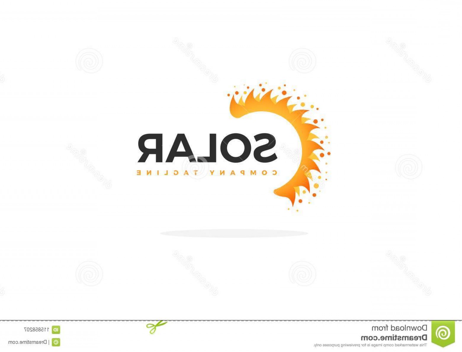 1560x1190 Yellow Solar Panel Logo Vector Half Sun Shape Slogan Solar Panel