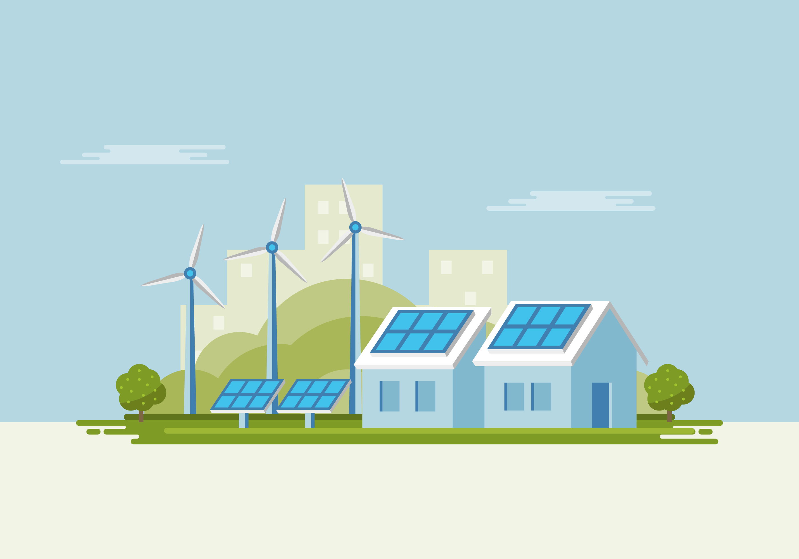 2800x1961 Solar Panels Free Vector Art