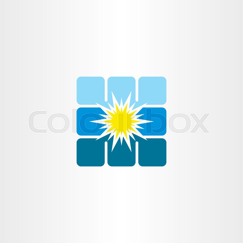 800x800 Solar Panel Vector Energy Logo Icon Stock Vector Colourbox