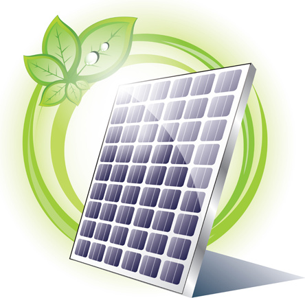 444x434 Ecology Solar Panel Creative Vector Free Vector In Encapsulated
