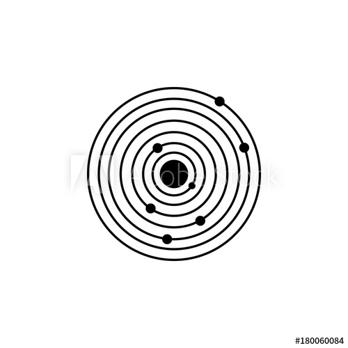 Solar System Vector Icon Sun Surrounded 500x500 Solar System Vector Icon Sun Surrounded