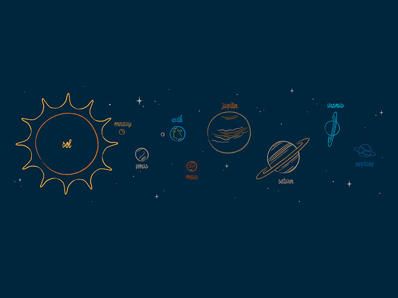 Solar System Vector 800x600 Solar System Vector