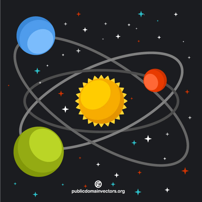 Solar System Vector Graphics 660x660 Solar System Vector Graphics