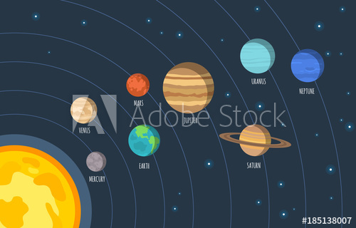 Solar System Vector At Vectorified.com 