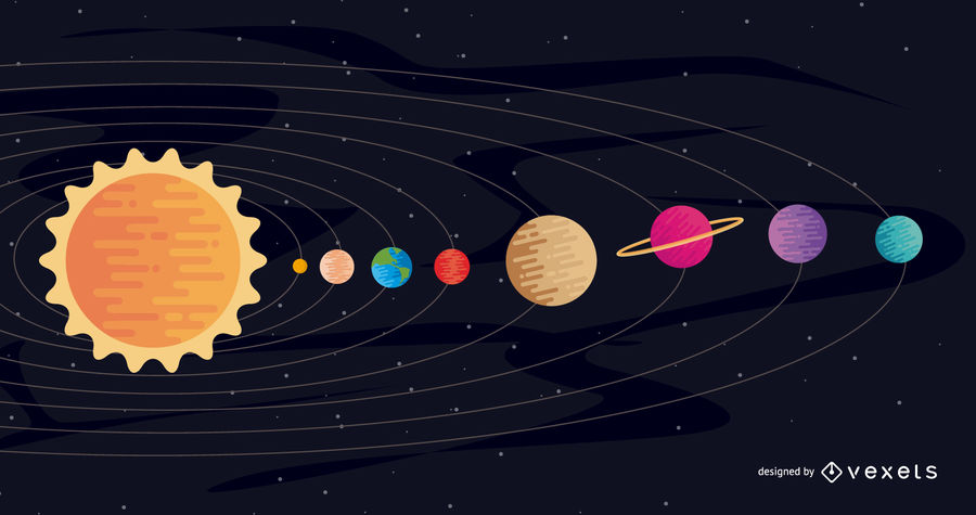 Solar System Vector at Vectorified.com | Collection of Solar System ...