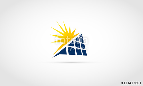 500x300 Solar Panel Logo Stock Image And Royalty Free Vector