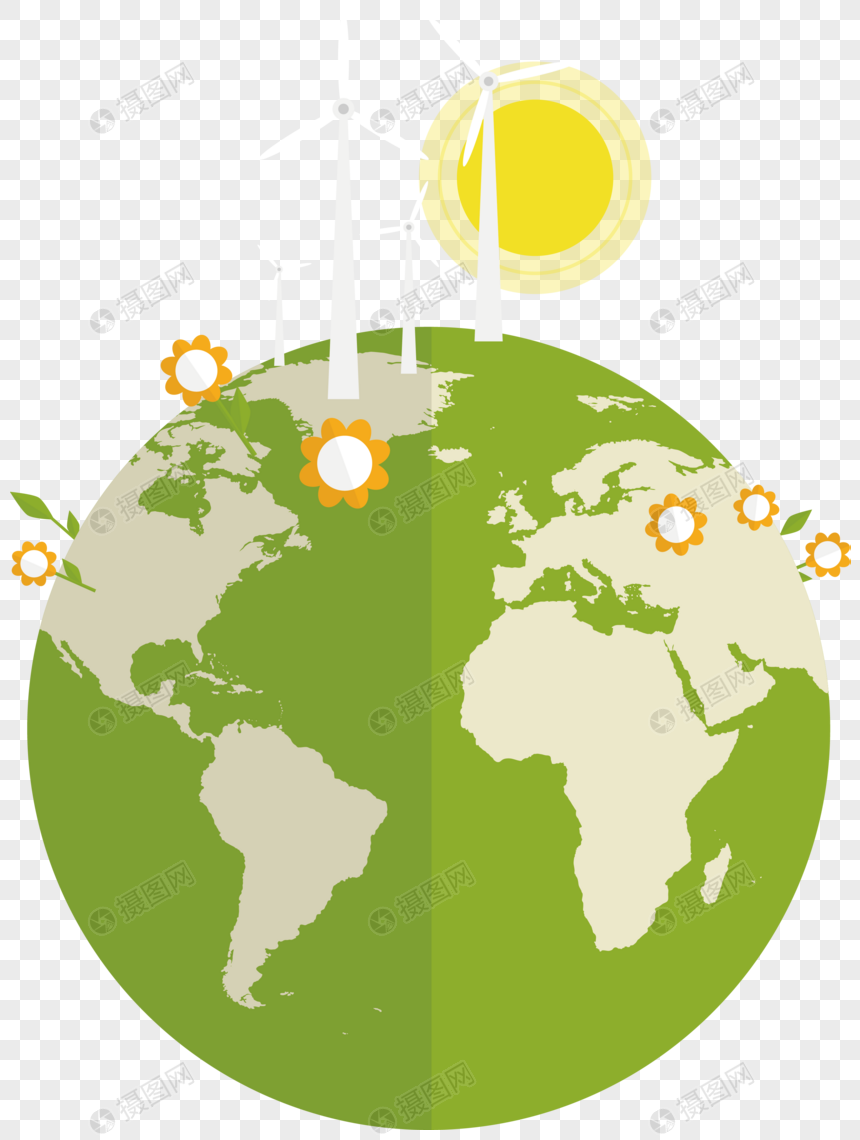 860x1140 Earth Solar Vector Of Energy Saving And Environmental Protection