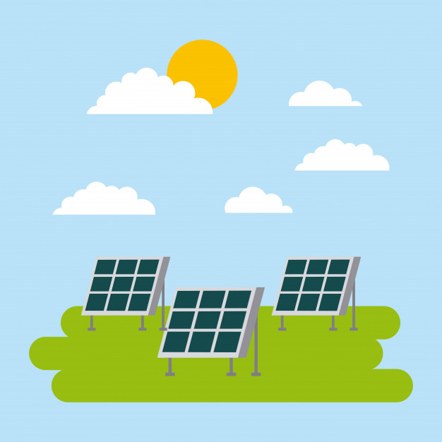 626x626 Solar Energy Panel For Ecology Concept Vector Premium Download