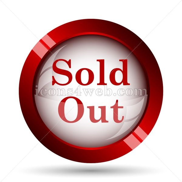 600x600 Sold Out Website Icon High Quality Web Button In Vector