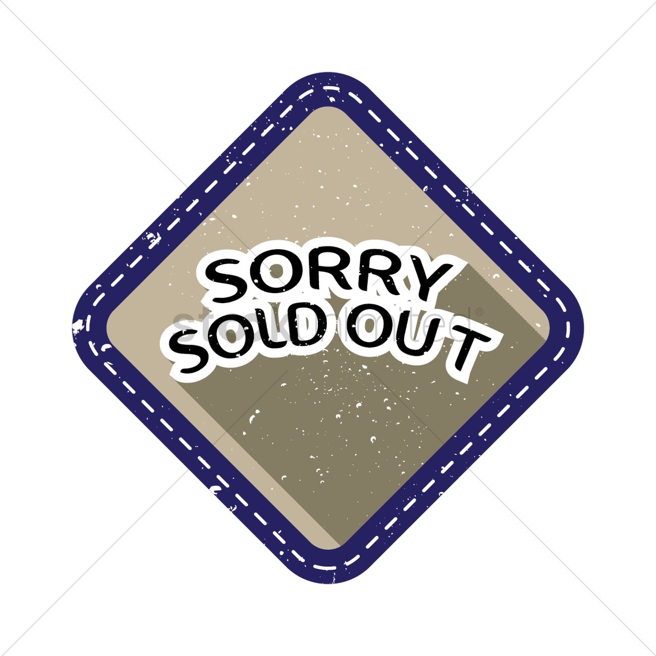 1300x1300 Sorry Sold Out Vector Image