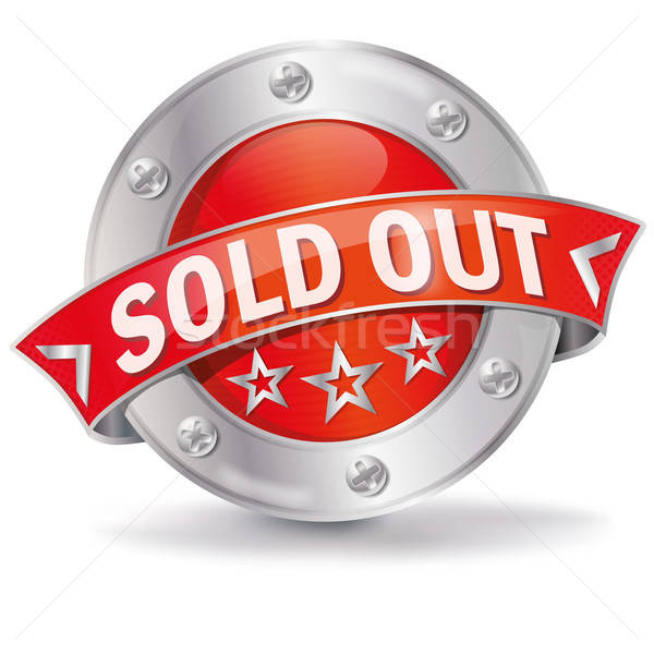 600x600 Button Sold Out Vector Illustration Udo Schotten
