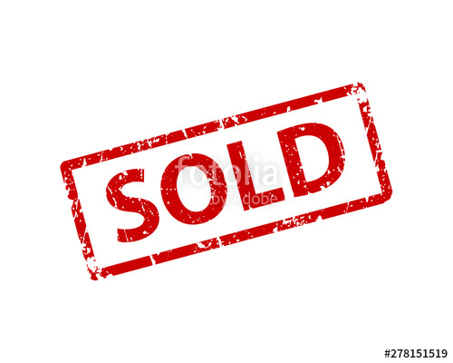 500x400 Sold Sign Sticker Stamp Vector Texture Stock Image And Royalty