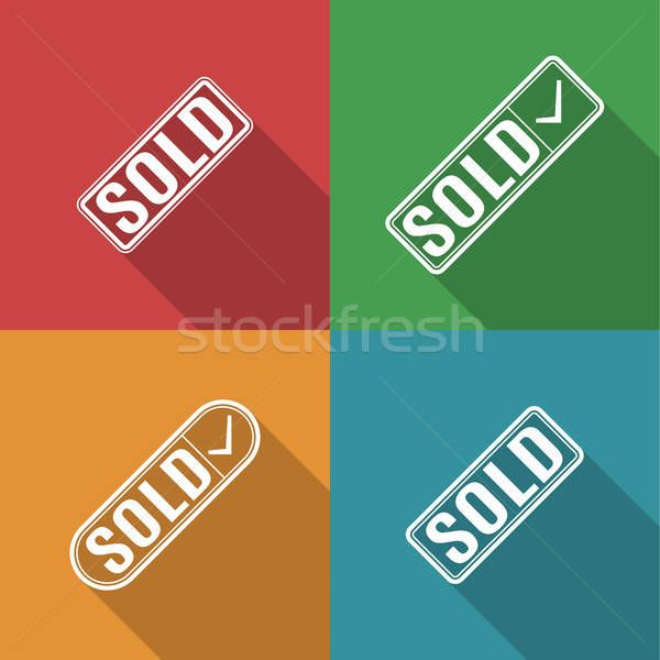 600x600 Icons Sold, Vector Illustration Vector Illustration Anna