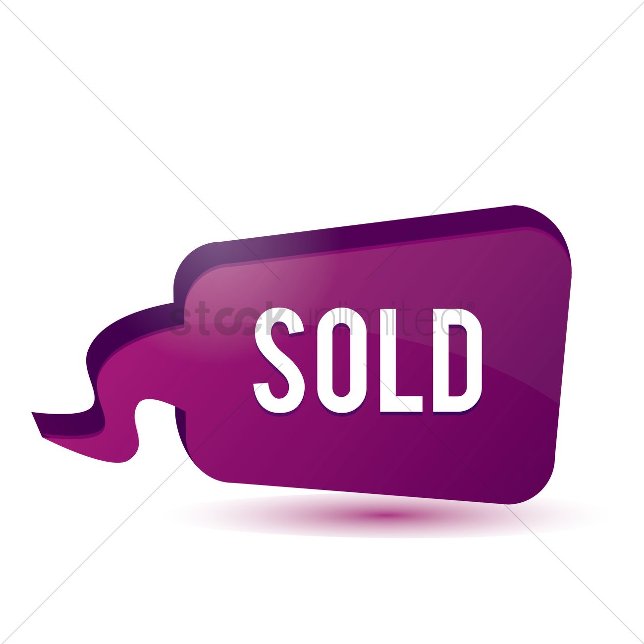 1300x1300 Sold Vector Image