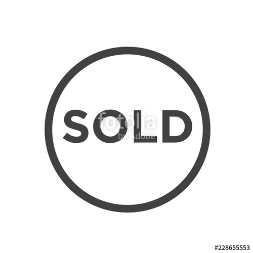 500x500 Sold Vector Icon Stock Image And Royalty Free Vector