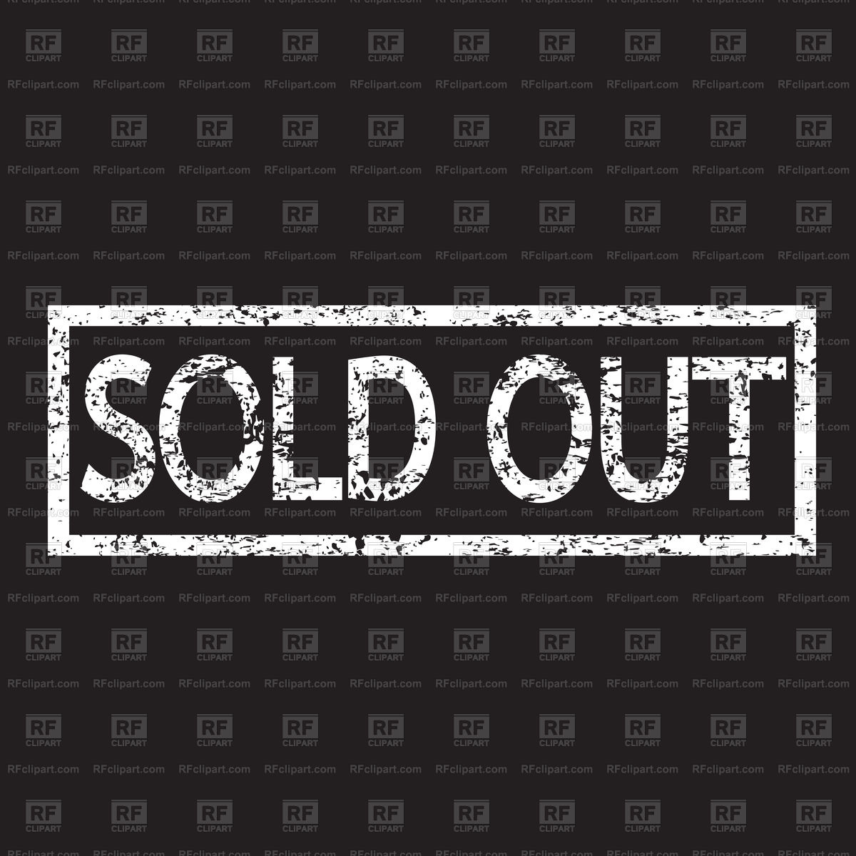 1200x1200 Stamp Text Sold Out Vector Image Of Fonts Type Tumdee