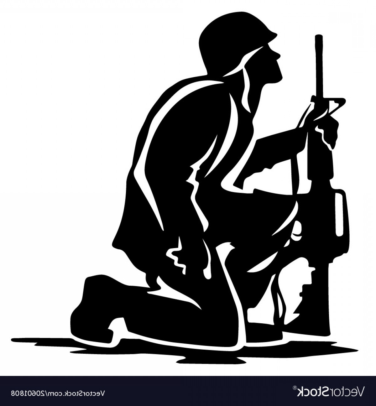 1200x1296 American Soldier Silhouette Vector Hoodamathrun