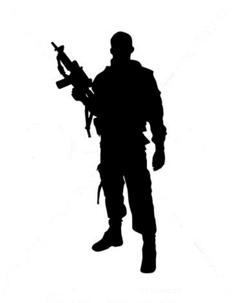 460x600 Collection Of 'military Silhouette Vector Free' Download More