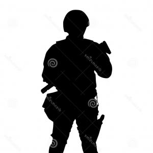 300x300 Photostock Vector Anzac Day Poster With Silhouette Soldier