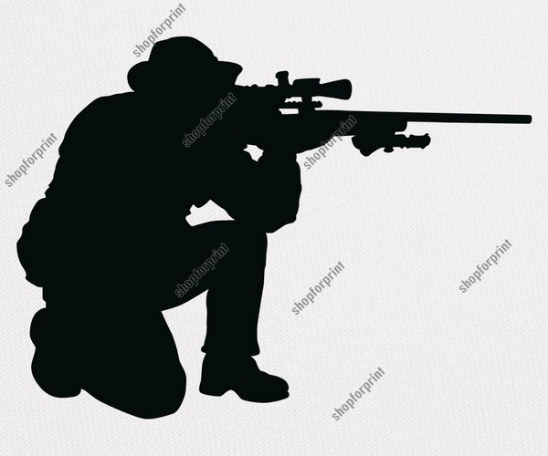 600x500 Soldier Silhouette Vector