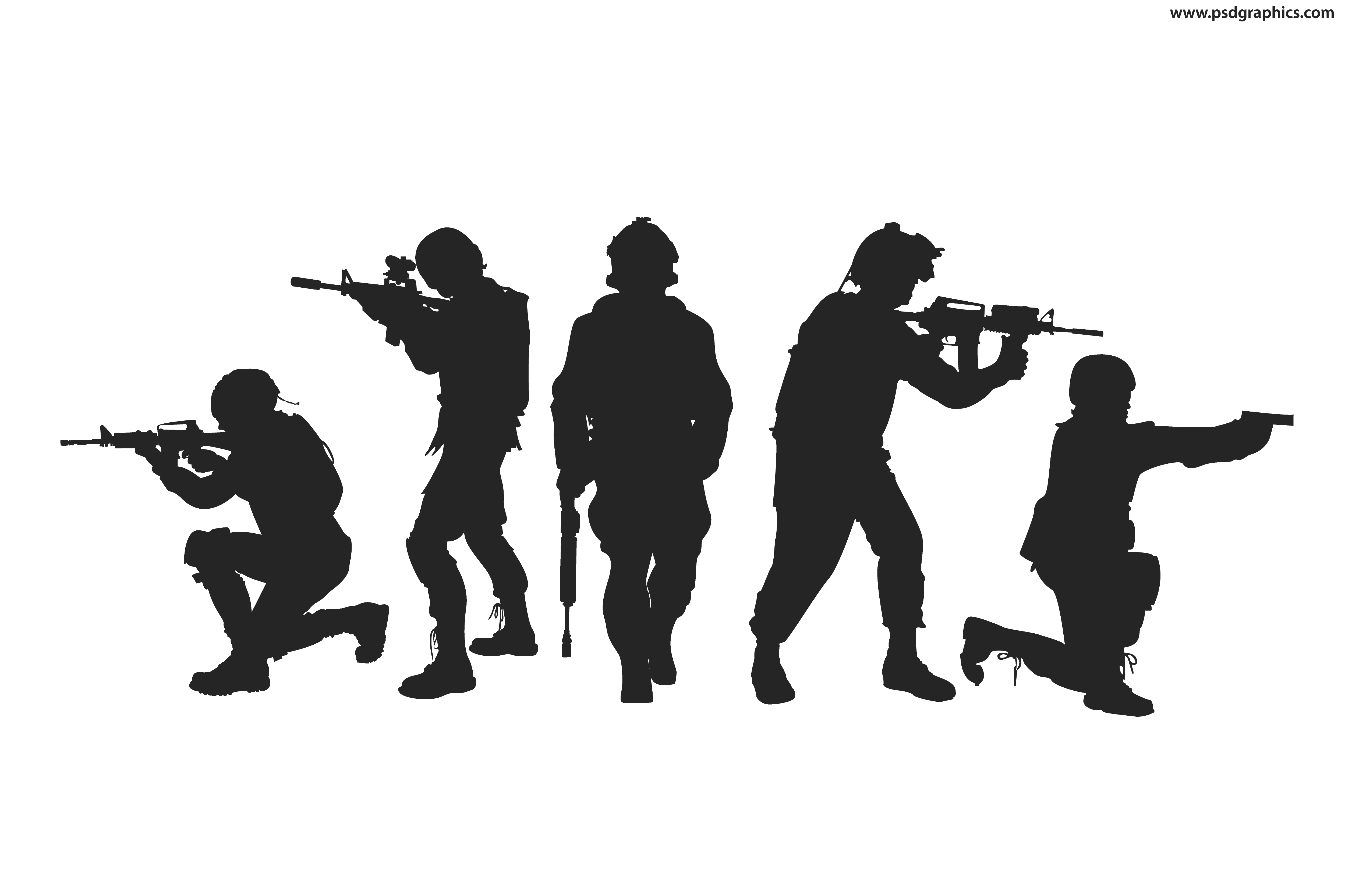 5000x3333 Soldiers Silhouettes Vector Psdgraphics