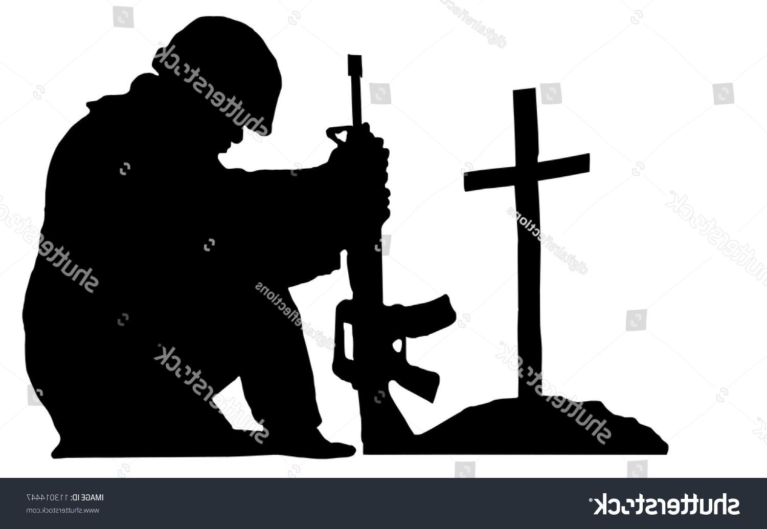 Soldier Silhouette Vector at Vectorified.com | Collection of Soldier ...