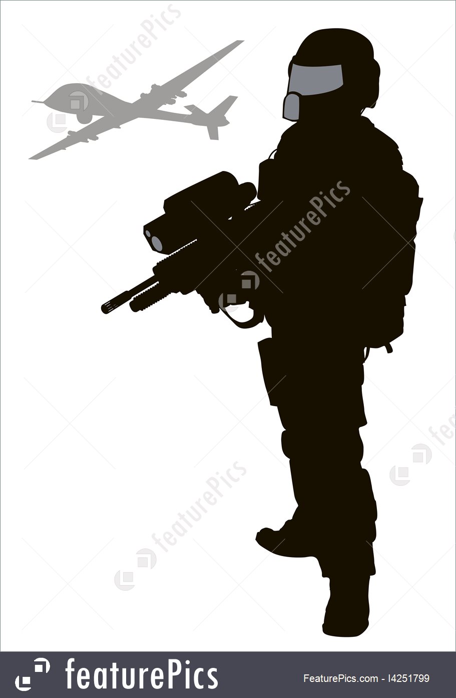 911x1392 Future Soldier Vector