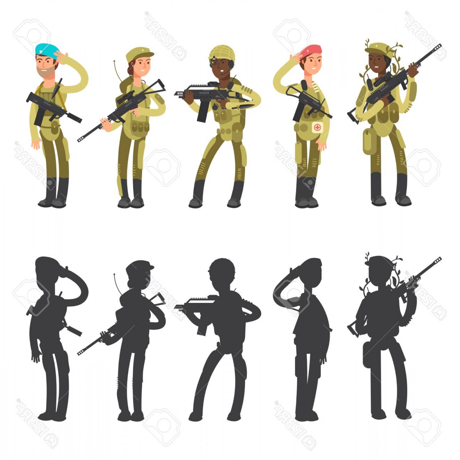 Soldier Vector at Vectorified.com | Collection of Soldier Vector free ...