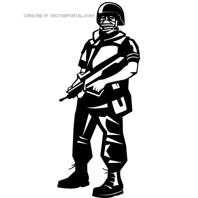 660x660 Soldier Vector Clip Art