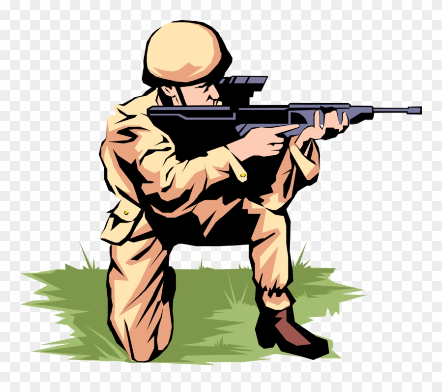 880x780 Soldier Fires Automatic Image