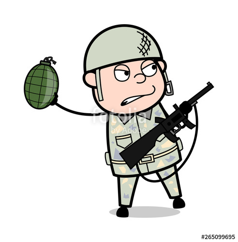 492x500 Soldier Throwing Bomb