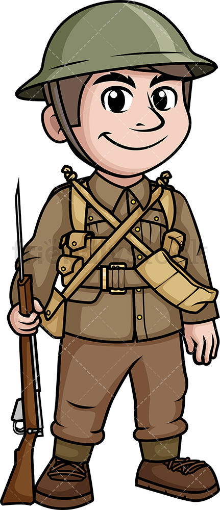 431x1000 British Soldier Cartoon Clipart Vector