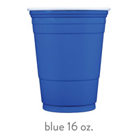 200x200 Blue Red Solo Soft Plastic Cups Personalized, Customized