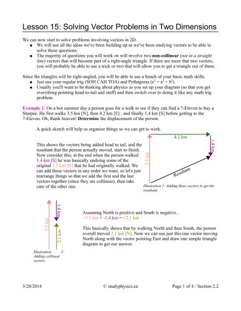 495x640 Lesson Solving Vector Problems In Dimensions