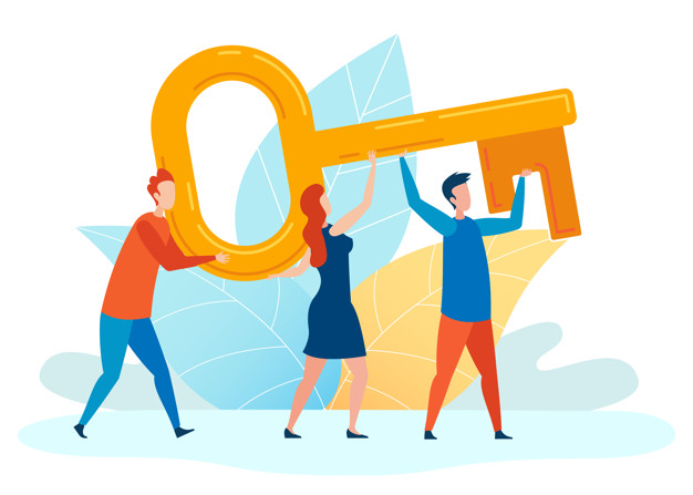 626x447 Solving Problems Metaphor Flat Vector Premium Download