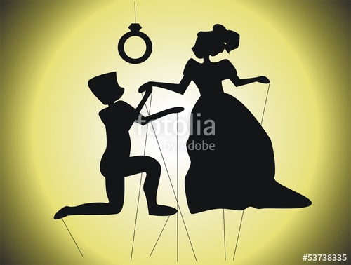 500x378 Amor En El Teatro De Sombras Stock Image And Royalty Free Vector