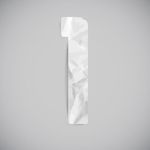 490x490 Carta Hecha Por Papel Arrugado Con Sombras, Vector